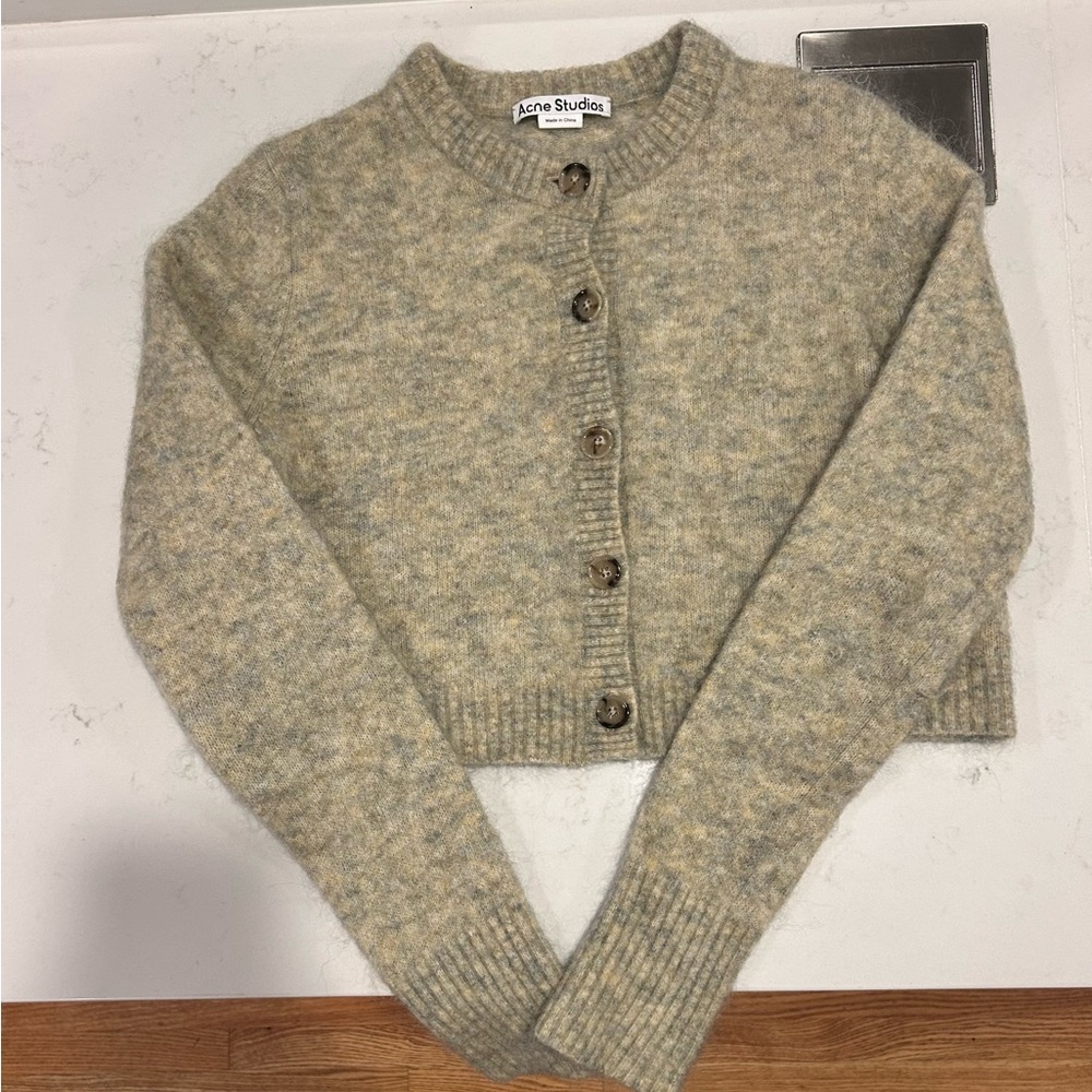 Acne Studios Kari Cropped Cardigan L
